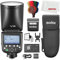 Godox V1 PRO N V1PRON TTL Round Head Camera Flash,76Ws HSS 1/8000s,Built-in Lithium Battery,LED Modeling Lamp,lnnovative External Flash SU-1 Compatible with Nikon Cameras(Godox V1-N Upgraded)