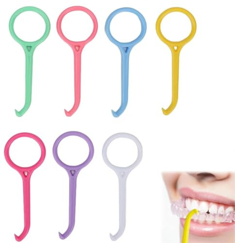 7 Stück Zahnspange Haken Zahnspange, Aligner Entfernungswerkzeug, Aligner Remover Tool, Entferner Für Unsichtbare Zahnspangen, Unsichtbare Zahnentfernung, Aligner Entfernungswerkzeug Für Unsichtbare