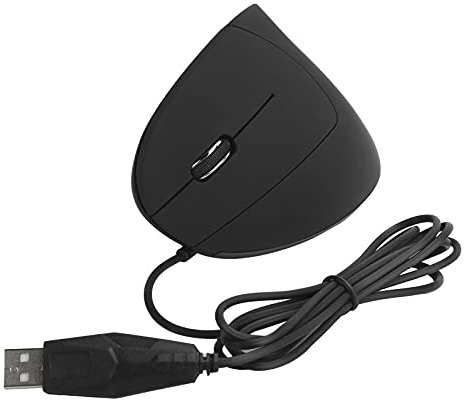 Ratón ergonómico para zurdos con ajuste de DPI de 3 niveles - Ratón óptico USB para Windows 7/8/10