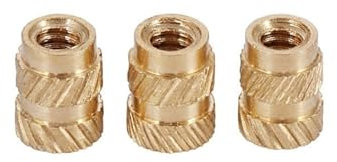 Gewindeeinsatz M1.4 M1.6 Gewinde knurrte Messinggewinde Wärme Set Wärmesistentem Einbettungsmutter for Telefon(M1.6x3x2.5 (100pcs))