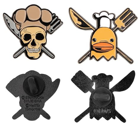 CINEREPLICAS ONE PIECE - Set di 2 pin Sanji e Zeff - Licenza Ufficiale