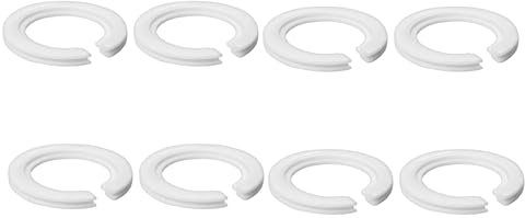 DOETYD Lot de 8 anneaux réducteurs d'abat-jour E27 vers E14 en plastique, bague réductrice d'abat-jour, adaptateur E27 vers E14 42 mm à 29 mm