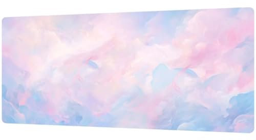 Tapis de Souris XL Gamer, Tapis Souris XL, sous Main Bureau, Tapis de Bureau, Tapis de Souris Gaming Watercolor 700x300x4mm, Tapis Bureau, Mouse Pad, Tapis Souris XL Gamer, sous-Mains D1269