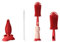 Goupillon Biberon Silicone,3 en 1 Nettoyage Biberon Brosse,Goupillon Biberon et Tétine pour Toutes Les Tailles de Biberons (Rouge)