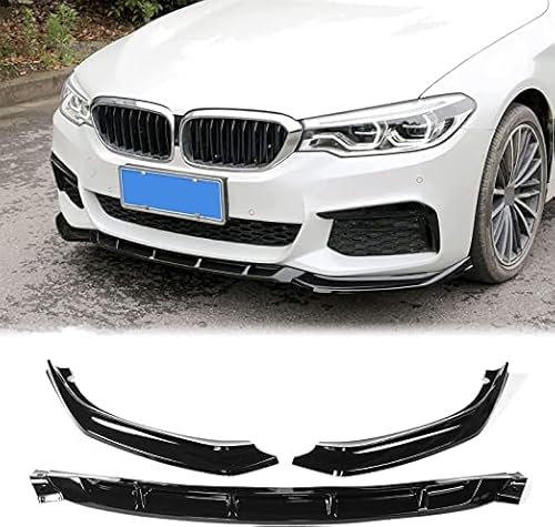 zjlgs Frontspoiler-Stoßfängerlippe für BMW 5 Series G30 G31 G38 540i M Sport 2018-2020, Auto Frontschürze Lippe Spoiler Dauerhaft Frontstostange Lippe Splitter Verkleidung