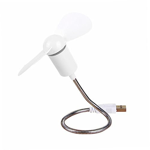CHILDWEET 4pieces Mini Desk Fan Gooseneck Usb Cooling Fan Portable and Silent Rechargeable for Laptop Desktop Home