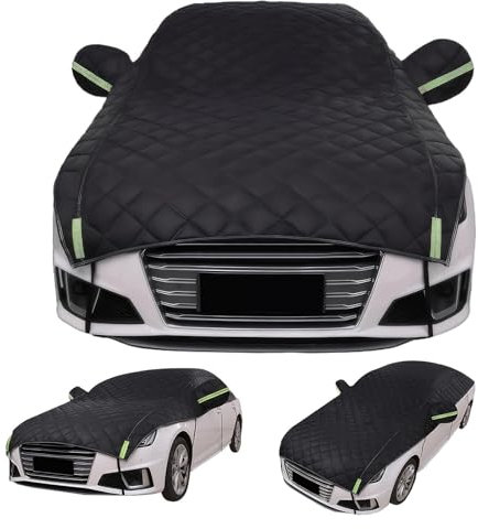 Halbgarage Für Auto Winter Für BMW 1er 114d, Hageldecke für Auto, Hagelschutz Auto, Abdeckung Auto Winter, Autoabdeckung Wasserdicht Atmungsaktiv,UV Beständig c80