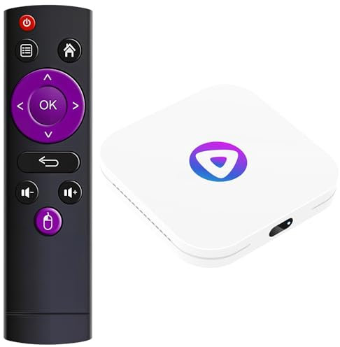 LEFFOT Android 13 TV Box 2025, M1 4K Ultra HD TV Streaming Device, 4GB RAM + 32GB ROM, Smart TV Box con HDR10, 2.4G & 5G WiFi 6, BT 5.0, Rockchip RK3528 Quad Core ARM Cortex-A53