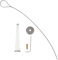 Abaodam 1 Ensemble Câble de Tirage pour Serrure de Portail Inoxydable Accessoire de Clôture Réglable et Durable pour Portes de Jardin