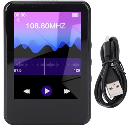 Topiky Player MP4 con Bluetooth, Lettore Musicale con Fotocamera e Touch Screen da 2,4 Pollici, Lettore MP4 HD con Video, Foto, Radio, Libro Elettronico, Computer Altoparlante,