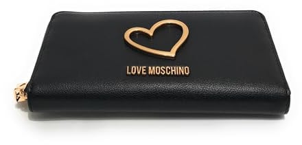 Moschino Damen-Geldbörse Love Zip Around schwarz AS26MO01 JC5505PP1OLQ0000 Farbe: Schwarz