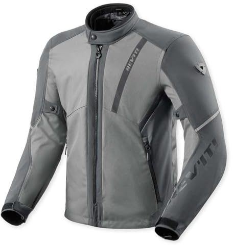 REV'IT! Revit Venator H2O wasserdichte Motorrad Textiljacke, grau/hellgrau, XL
