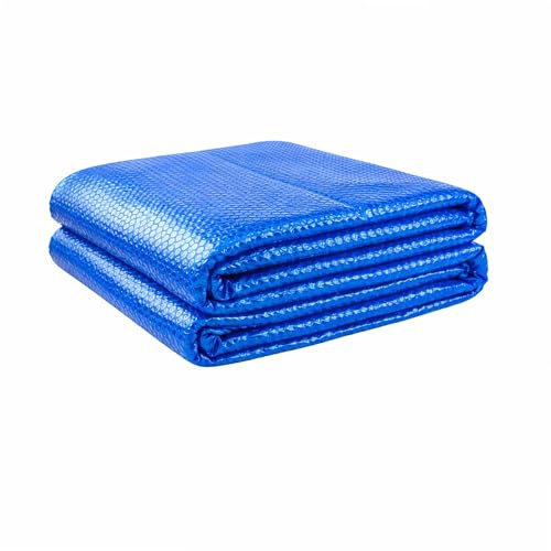 WERKA PRO Bâche à Bulles Solaire 400 Micron - Traitement Anti-UV - Oeillets Inoxydables Ø 12 mm - pour Piscine Rectangulaire 4 x 8 m - Bleu 3,95 x 7,95 m - Couverture Hivernage