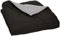 Amazon Basics Wende-Steppdecke, Mikrofaser, Grau/Schwarz, 225X220cm