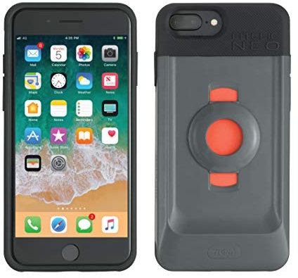 Tigra Sport FitClic Neo Magnetic Mounting Protective Case for Apple iPhone 6 Plus/6S Plus/7 Plus/8 Plus, Black/Red