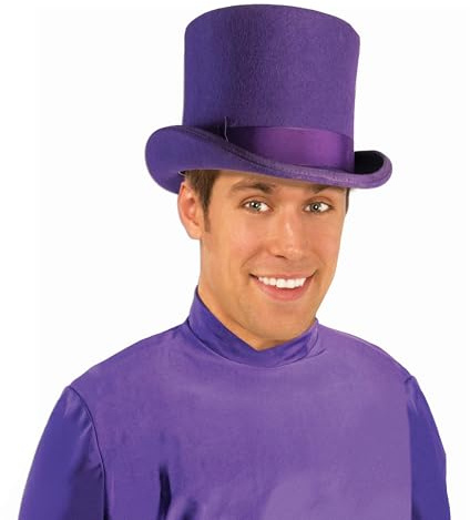 Rubies Super Deluxe Purple Top Hat for Adults, Unisex No Size