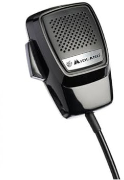 Midland R51504 Microfono a 4 Pin per Radio, Nero