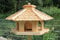 garten-deko-fuchs XXL Premium (V52) Lärchenholz Vogelhaus Vogelhäuser Vogelfutterhaus Vogelhäuschen-aus Holz- Lärche
