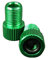 GreVeloro Ventiladapter Set Fahrrad Auto Auswechseladapter Ventil-Adapter 5 Farben zur Auswahl mit Gummi Dichtung Dunlopventil Blitzventil SV-Ventil Rennrad-Ventil Sclaverand 2er Set (Grün)