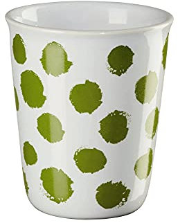 ASA - Becher - Espresso - Weiß/Grün/Tupfen - Ø 6,5 cm x H: 7cm - Fassungsvermögen : 0,1 l.