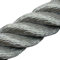 Handlaufseil/Absperrseile - 30mm -Soft Touch - 4fach geschlagen Farbe: grau - 3 Meter