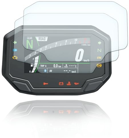 Displayschutzfolie Tacho Schutzfolie geeignet für Kawasaki Z650 Z900 ZH2 2020+ 2x Anti Glare