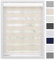 EFIXS Doppelrollo mit Kassette Montage Wand/Decke mit Bohren Breiten: 40-220, Höhe: bis 240 Hier: BxH (100 x 175) cm (Leinen) Premium Duorollo, oder ohne Bohren mit Klemmhalter am PVC-Fenster