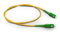 Metronic 370233 - Cable de fibra óptica para router, latiguillo Monomodo FTTH-9/125-G657A2-SC/APC-SC/APC-Compatible mayoría operadores: Movistar, Jazztel, Vodafone, Orange, 0,80 metros