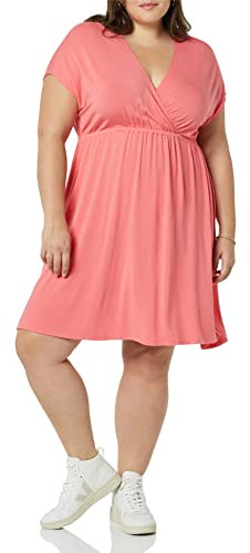 Amazon Essentials Robe Tunique (Grandes Tailles Disponibles) Femme, Rose Incandescent, XS