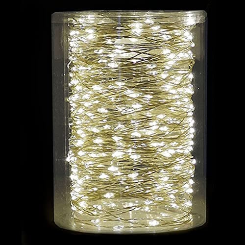 Luci Natale per Albero 500 Micro LED Cavo Rame Decorazioni Esterno Bianco Caldo 37 Metri modellabile Catena Luminosa addobbi casa Giardino terrazze Veranda