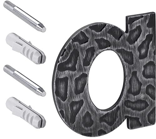 Gedotec Numero civico in ghisa – antracite | lettera: a | resistente agli agenti atmosferici e alla ruggine | aspetto classico | 60 mm | 1 Set
