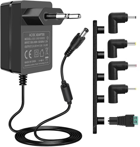 24V Netzteil 1A 24W Transformator, AC 100-240V zu DC 24Volt Schaltadapter.