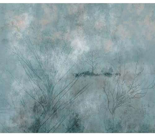 murando Fototapete Landschaft selbstklebend 196x140cm Foto Tapete Tapetenfolie Möbelfolie Wandverkleidung Wandtapete Motivtapeten Bildtapete Wohnzimmer 3d Effekt Modern Natur Wald wie gemalt