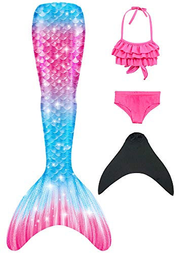 shepretty meerjungfrauenflosse mädchen,4PC,xiaoheiR3-150