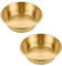 SHERCHPRY Lot de 2 coupelles à sauce en métal pour assaisonnement, sushis, soucoupes, ramequins, mini assiettes à apéritif, bols à condiments 5 cm