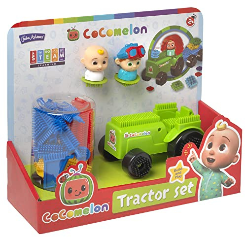 John Adams | Fun Bricks CoComelon Tractor Set: Build and play! | Preschool Building Blocks | Ages 2+