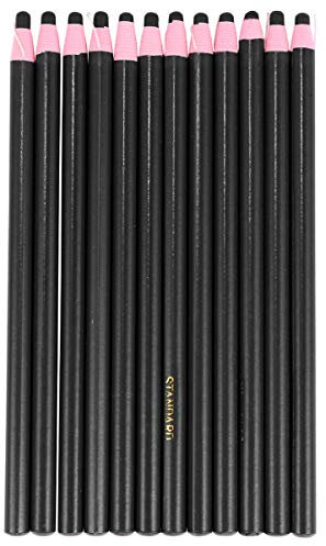 STOBOK Wax Marker Pencil 1 Box Abziehbare Fettstifte Buntstifte Marker Fettwachsstifte Wachsmalstifte N?hmarker für Kinder (Schwarz) Nähmaschinenstift