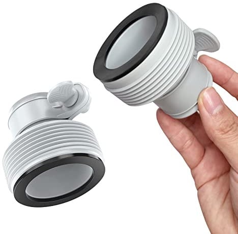 UTEFIF Juego de 2 adaptadores de conversión de Manguera a Bombas de Filtro y Sistema de Agua Salada de 3,2 cm a 3,8 cm Tipo Adaptador de Manguera