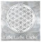 GILDE Wandbild Lebensblume Metall 60x60 cm antik Silber
