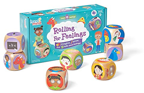 Learning Resources Gefühle würfeln, ab 5 Jahren, sozio-emotionales Lernspiel, Gefühle erkennen & ausdrücken, Spieltherapie, Achtsamkeit für Kinder