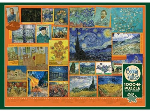 Cobble Hill 1000 Piece Puzzle - Van Gogh - Sample Poster Included