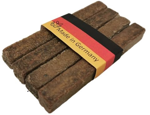 WOWOCON® 4x Dauerdocht Made in Germany in Wachs getränkt aus Holzfaser für Wachsfresser Kerzenfresser Schmelzlicht Tischfeuer Docht Outdoor Kerzen Kerzenrestefresser Kerzenreste Wachs