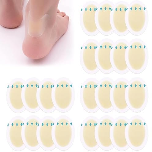 24 Pièces Pansements Ampoules Talon,Transparents Talons Hauts Pansements Ampoules,pour prévention et soin des au pied,orteil et talon