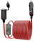 Hoembpn 4M Cable de Extensión Conector para Encendedor de Cigarrillos de Coche con LED Voltímetro y Amperímetro, 12V/24V Encendedor Enchufe Cable Alargador Mechero Coche para Barcos,Camiones,Moto