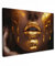 MuchoWow© Bilder Groß 120x80 cm XXL Wohnzimmer Deko Modern Wandbild Foto auf Leinwand Bild Schlafzimmer über Bett Room Decor Geschenke Frau - Gold - Luxus - Porträt