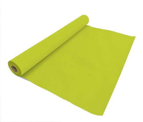 VelaHub Airlaid 30 Tischdecke, 80x80cm, 24m auf Rolle, Hochwertige, Einwegdecke, Kiwi