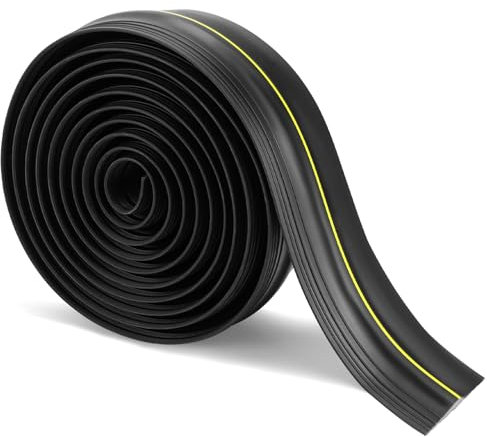 QWORK® 4.8M Garagentor Schwellendichtung, Dichtung, Bodenabdichtung Gummi, Wetterfest