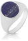 Modischer 925 Sterling Silber Damen - Monarchenring/Siegelring mit Lapis Lazuli TRS33114RSI