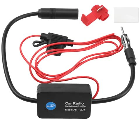 Amplificatore di Segnale Autoradio 12v Amplificatore Antenna per Auto FM Segnale Radio Booster Universale Amplificatore Segnale Autoradio Per Veicolo Camion SUV Auto Radio