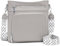 Atgbiem Handtasche Damen Mittelgroß Umhängetasche Vegan Leder Taschen Damen Crossbody mit Geldbörsenfunktion Grau